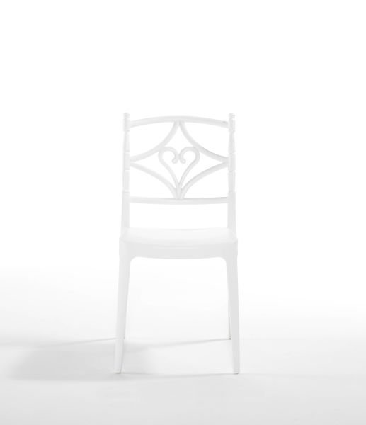 Beyaz Dış Mekan Bahçe Sandalyesi İç ve Dış Mekan Kullanımı İçin Şık ve Dayanıklı