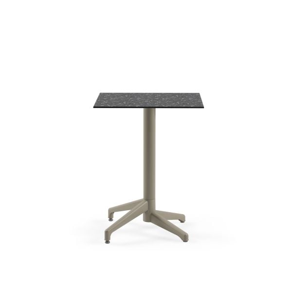 Compact Terrazzo Paslanmaz Mutfak Masası 60x60 cm