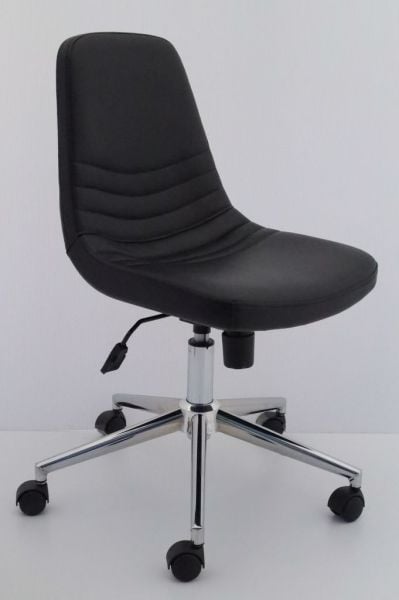 Parker Rahat Siyah Deri Ofis Çalışma Sandalyesi
