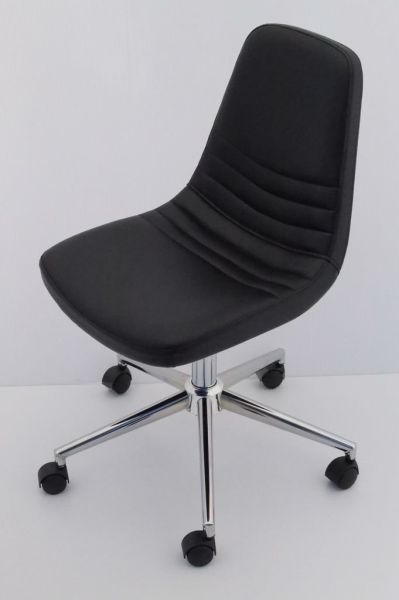 Parker Rahat Siyah Deri Ofis Çalışma Sandalyesi