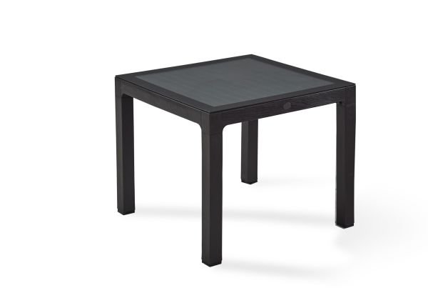 Kahverengi Dış Mekan Bahçe Masası Temperli Camlı İç ve Dış Mekan Kullanımına Uygun