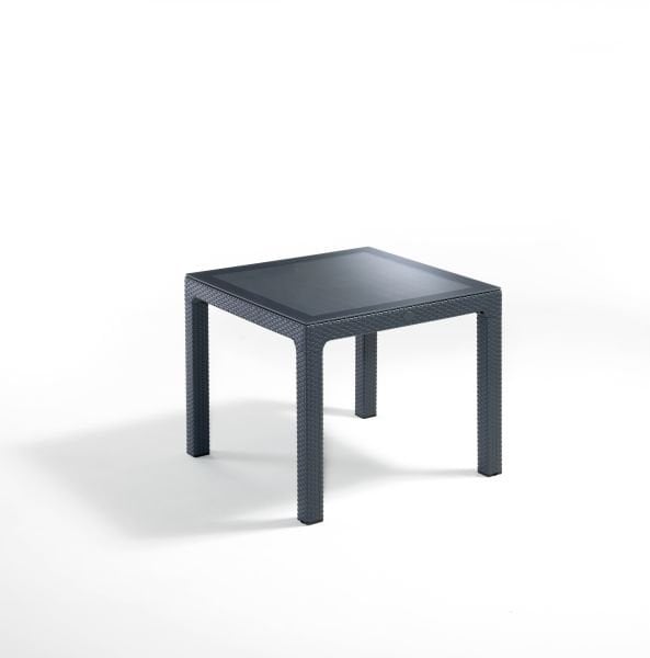 Antrasit Gri Dış Mekan Bahçe Masası 90x90.cm