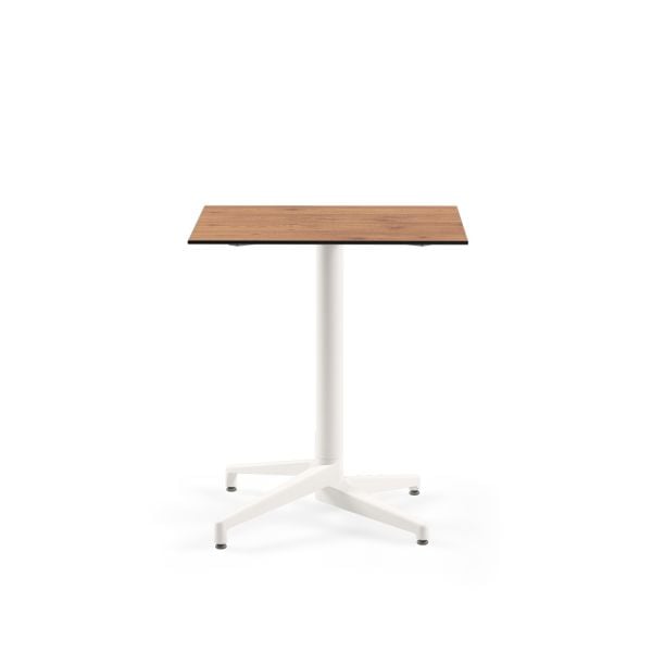 Beyaz Ayak Paslanmaz Compact Novecento Bahçe Masası