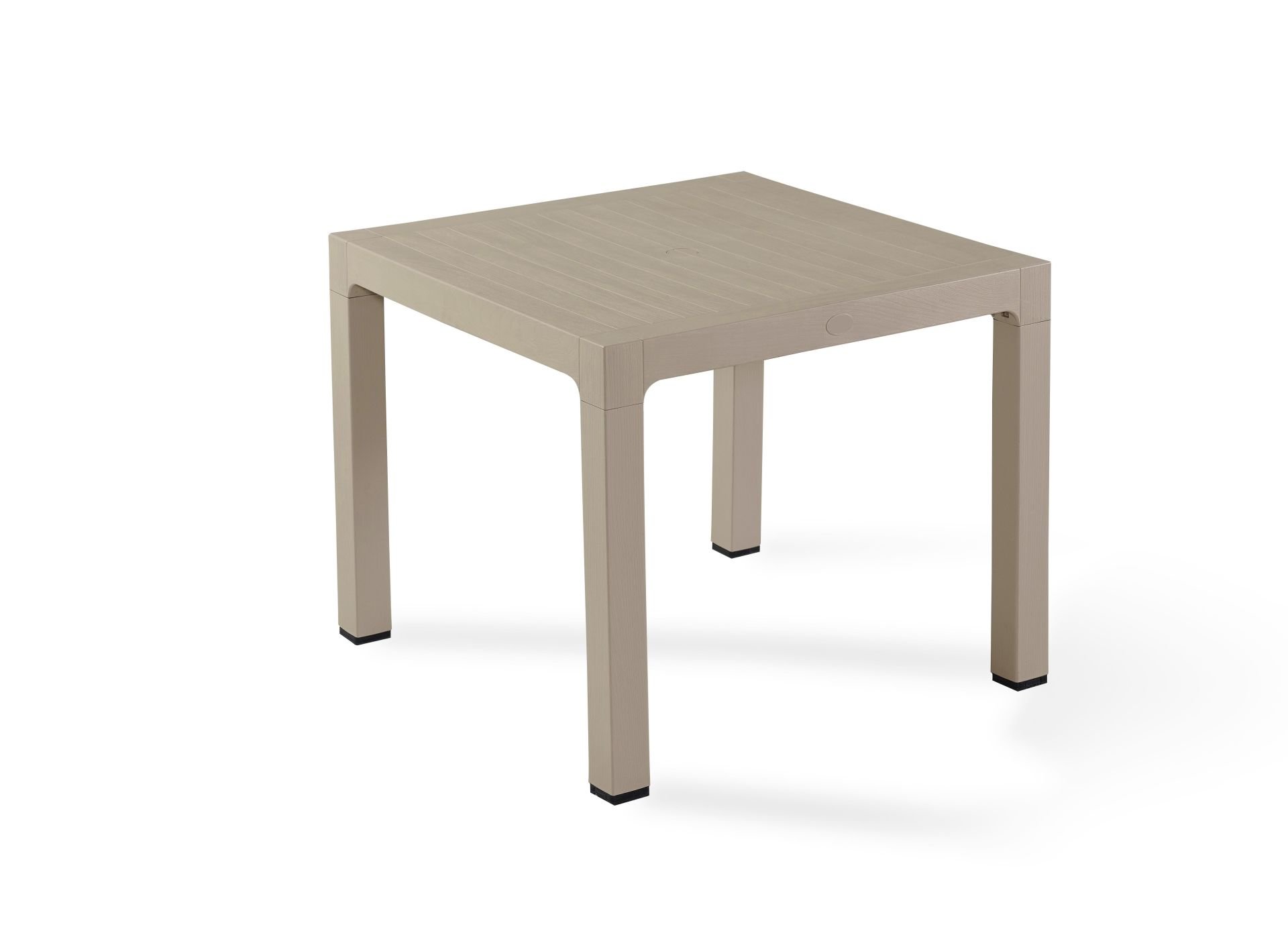 90x90 cm Cappucino Kare Plastik Bahçe Masası İç ve Dış Mekan Kullanımına Uygun Dayanıklı Dış Mekan Masası