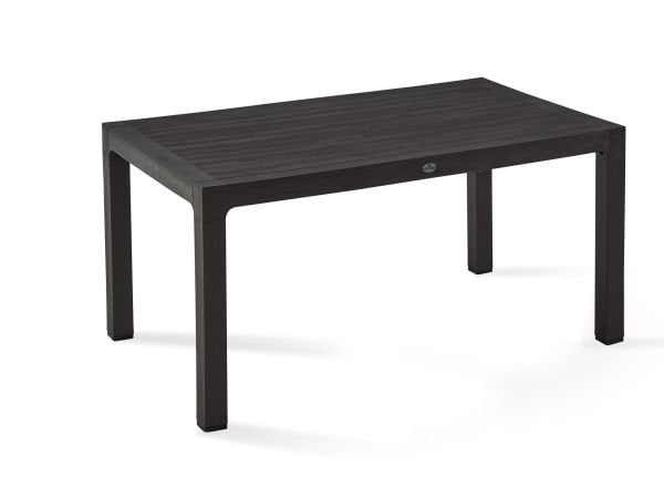 Kahverengi 150x90 cm Dikdörtgen Plastik Dış Mekan Bahçe Masası Mutfak Otel Restoran Kafe Teras ve Balkon Kullanımına Uygun