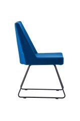 Man Mavi Kumaş Ofis Bekleme Sandalye Modeli