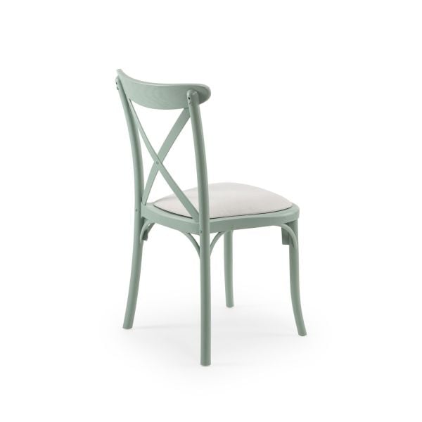 Nil Yeşili Tonet Pedli Plastik Cafe Sandalyesi İç Dış Mekan