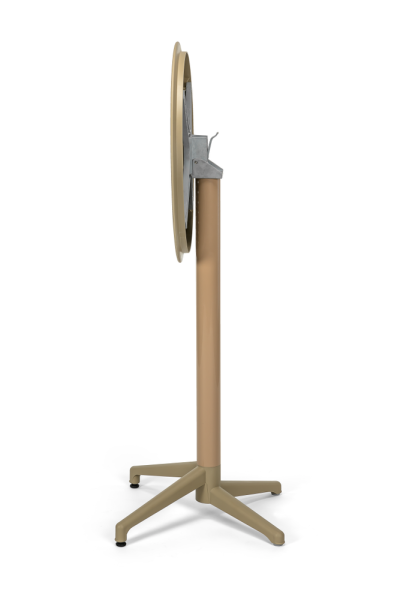Vizon Rengi Yuvarlak Katlanabilir Bar Masası 60.cm