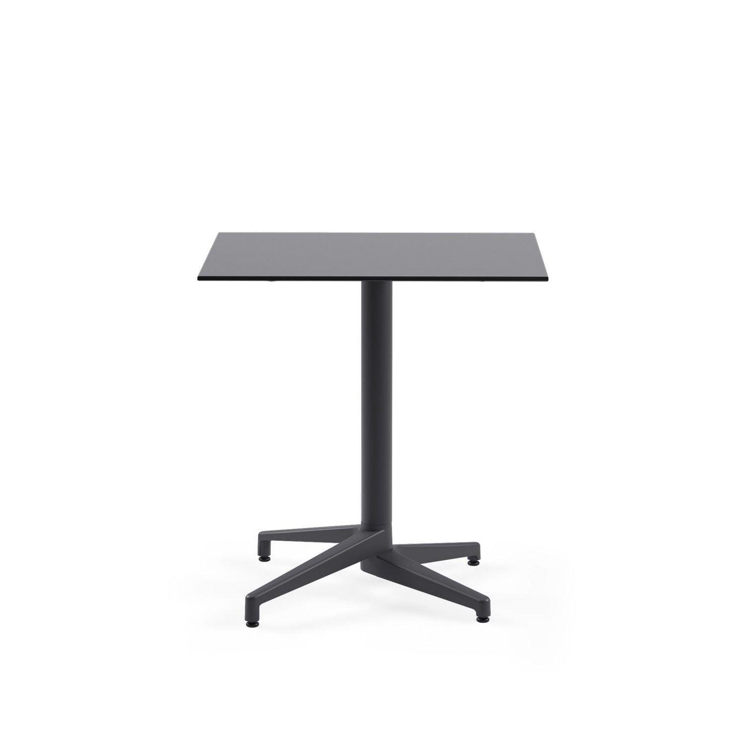 Antrasit Compact Laminat Bahçe Masası 77x77 Paslanmaz