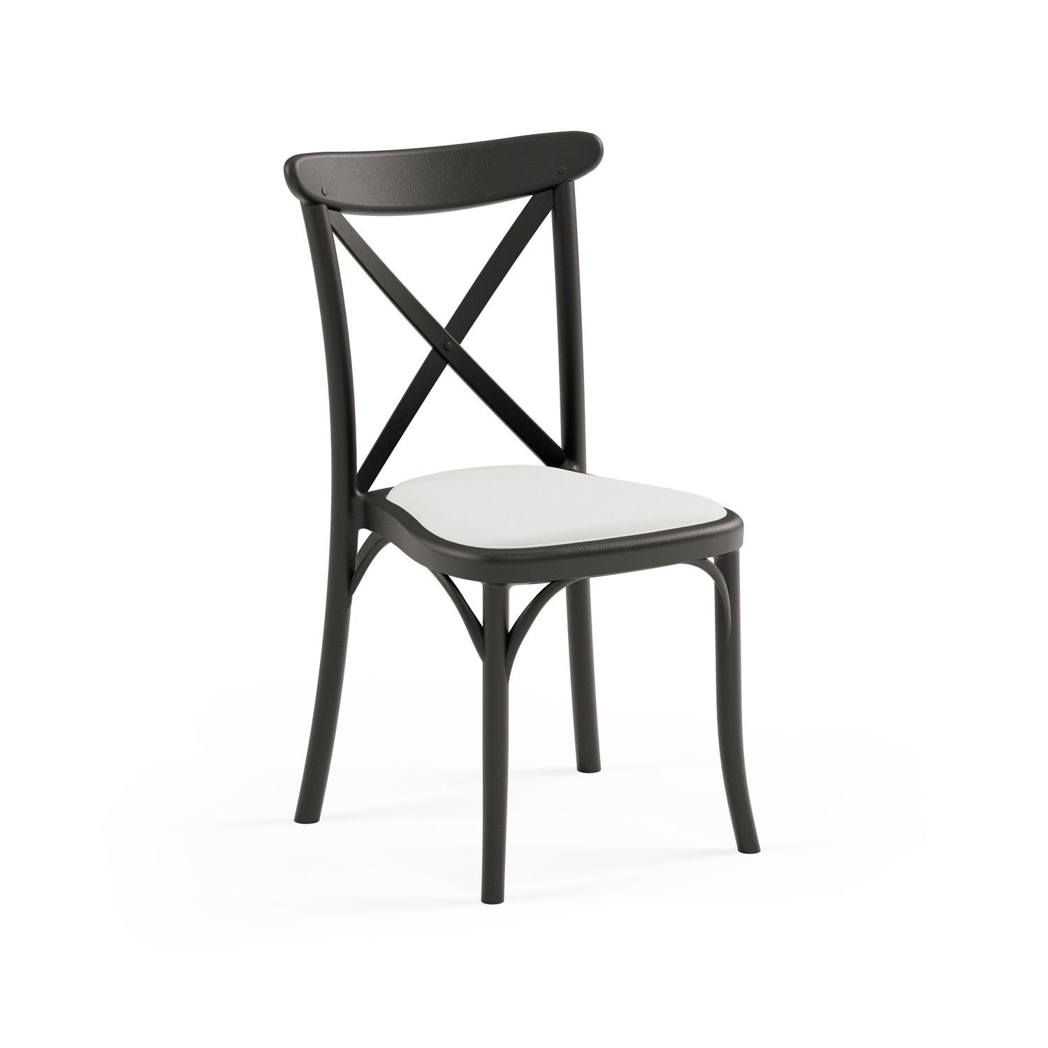 Siyah Pedli Tonet Plastik Restaurant Sandalyesi