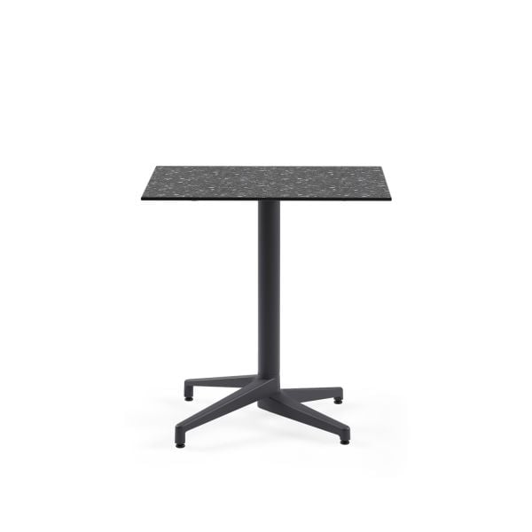 Terrazzo Compact Paslanmaz Bahçe Restoran Masası 77x77