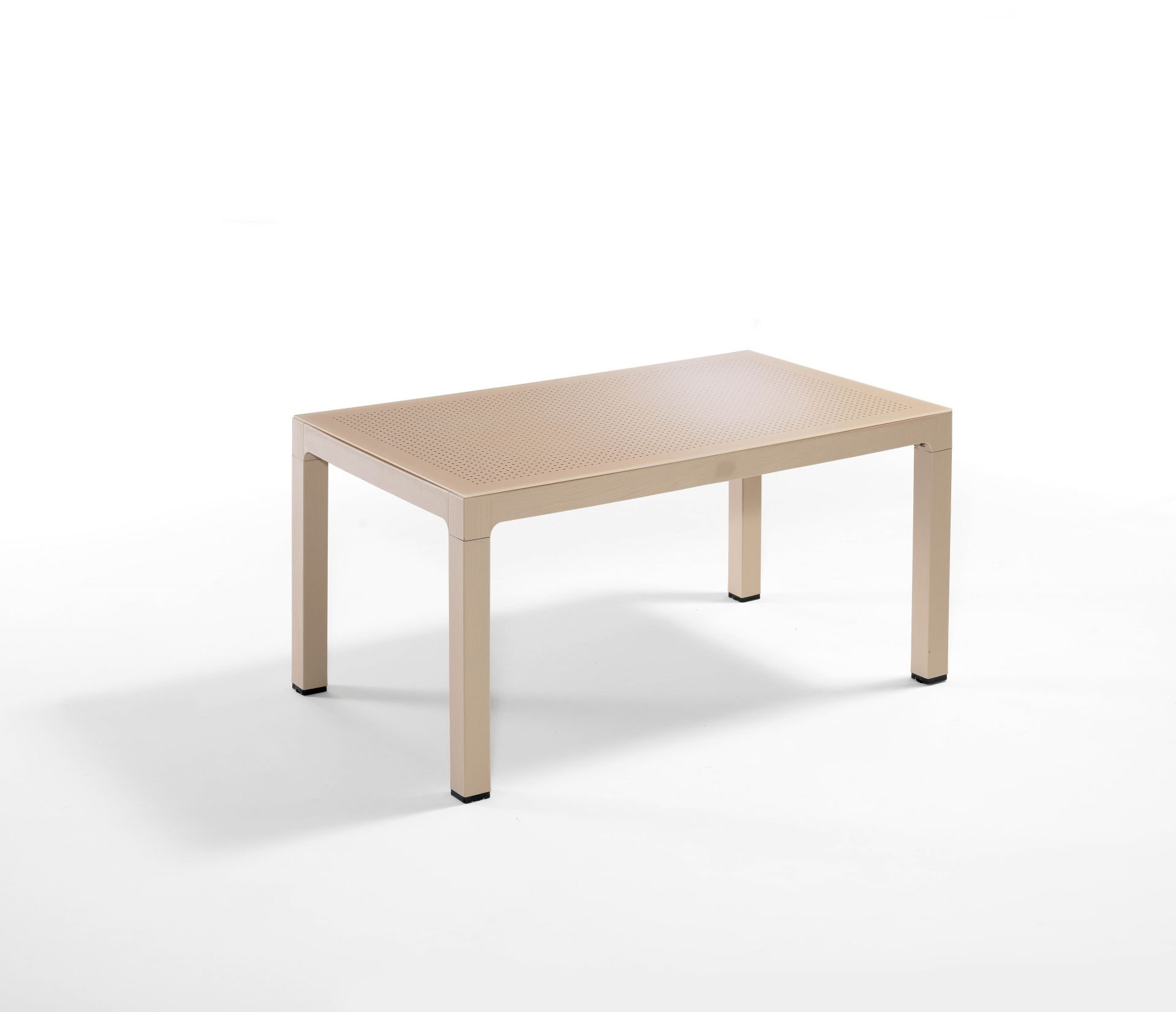 Cappucino Bahçe Masası 90x150 cm Dikdörtgen Temperli Fildişi Camlı Enjeksiyon Plastik İç ve Dış Mekan Kullanımına Uygun Masa