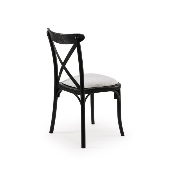 Pedli Kumaş Siyah Tonet Plastik Sandalye