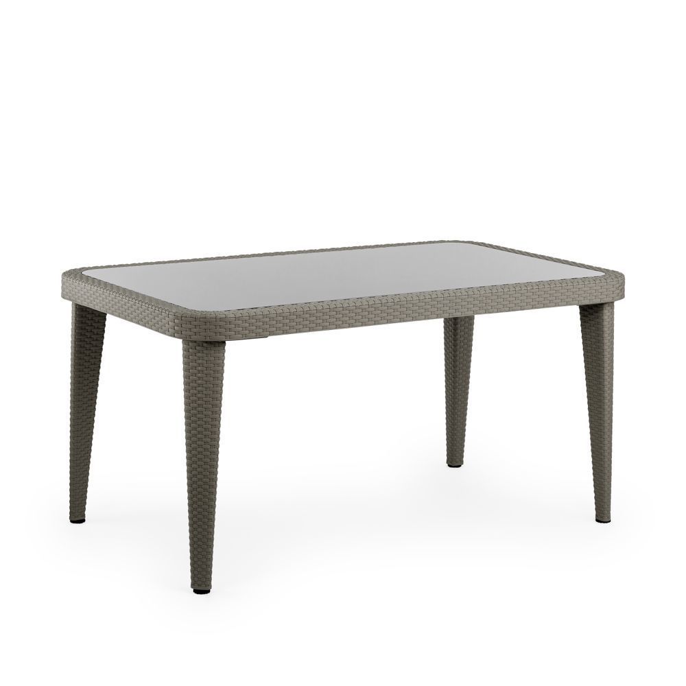 Enjeksiyon Rattan Vizon Renk Bahçe Masası 150X90.cm