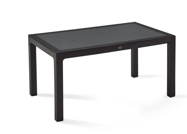 Kahverengi Bahçe Masası 90x150 cm Dikdörtgen Temperli Camlı İç ve Dış Mekan Kullanımı İçin Uygun