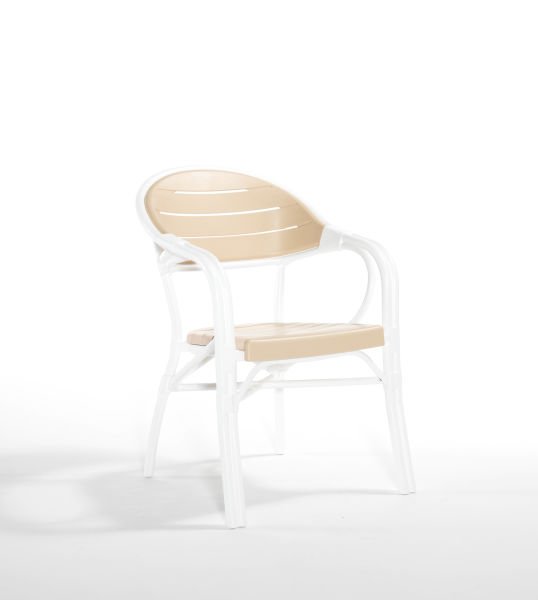 Beyaz Kare 90x90 cm Dış Mekan Bahçe Masa Sandalye Takımı İç ve Dış Mekan Kullanımına Uygun Şık ve Dayanıklı Tasarım