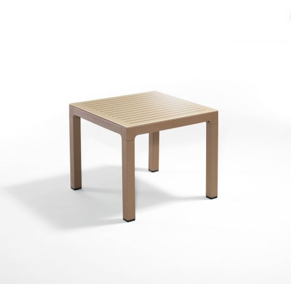 Çöl Kahvesi Cappucino Bambu Dış Mekan Bahçe Masa Sandalye Takımı Kare 90x90 cm