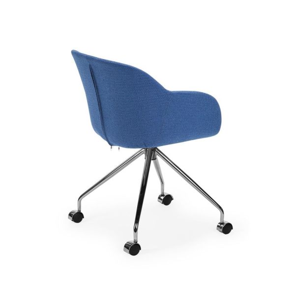 Mavi Kumaş Ofis Çalışma Koltuğu