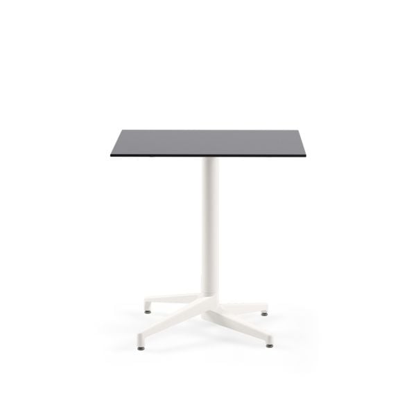 Beyaz Ayak Antrasit Compact Paslanmaz Cafe Masası 77x77