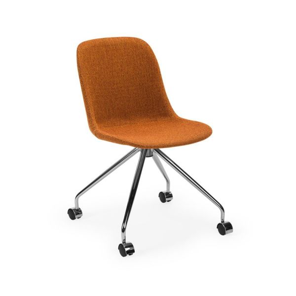 Metal Krom Ayak Turuncu Ofis Sandalye