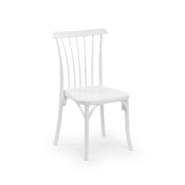 Beyaz 4 Kişilik Dış Mekan Bahçe Masa Sandalye Takımı 80x80