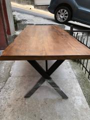 Ceviz Renk Kütük Masa 180x80.cm