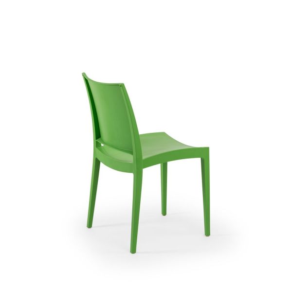 Fıstık Yeşil Plastik Bahçe Sandalye Dış Mekan İstiflenebilir