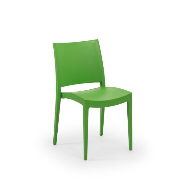 Fıstık Yeşil Plastik Bahçe Sandalye Dış Mekan İstiflenebilir