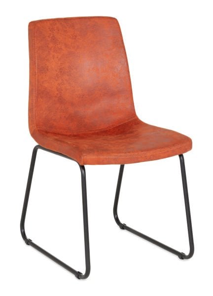 Norm Deri Ofis Lobi Sandalyesi - Ergonomik Metal Ayaklı, Şık ve Sağlam Deri Döşemeli Bekleme Sandalyesi