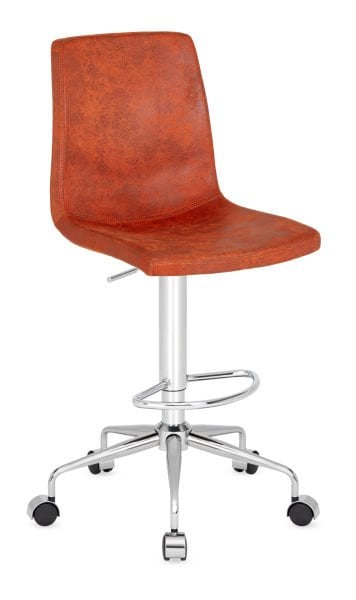 Norm Tekerlekli Deri Bar Sandalyesi | Ergonomik, Şık ve Dayanıklı Yüksek Bar Sandalye