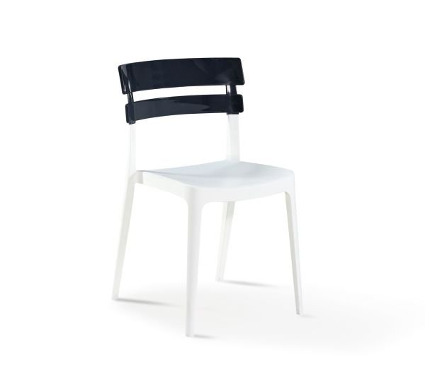 Beyaz Siyah Dış Mekan Bahçe Masa Sandalye Takımı 80x80 cm Kare Masa Mutfak Otel Restoran Kafe ve Balkon Kullanımı İçin İdeal
