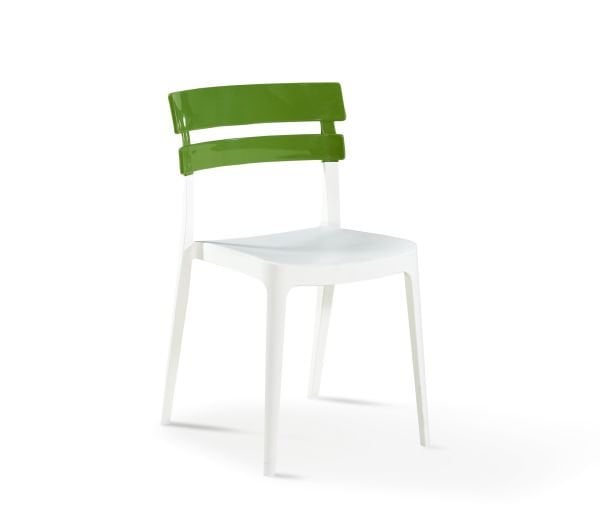 Beyaz Yeşil Dış Mekan Bahçe Masa Sandalye Takımı Kare 80x80 cm Mutfa  Otel Kafe ve Teras Kullanımı İçin Uygun