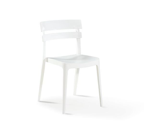 Beyaz Kare Bahçe Masa Sandalye Takımı 80x80 cm Mutfak Restoran Kafe Teras ve Balkon İçin Uygun