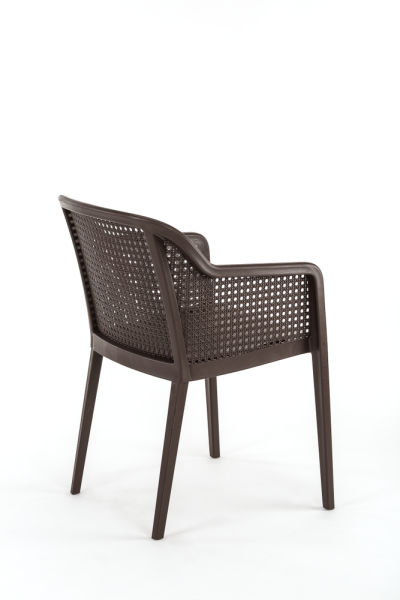 VENGE RATTAN PLASTİK DIŞ MEKAN BAHÇE MASA SANDALYE TAKIMI