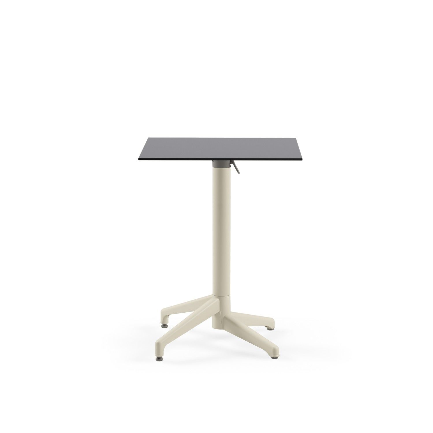 Bej Ayak Antrasit Compact Katlanabilir Bahçe Masası 60x60