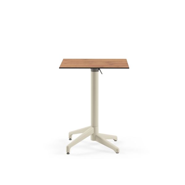 Bej Ayak Novecento Compact Katlanabilir Balkon Masası 60x60