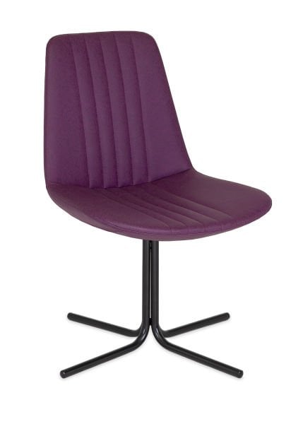 Sive Mor Kumaş Metal Siyah Ayak Ofis Lobi Bekleme Sandalyesi | Ergonomik ve Şık Tasarım