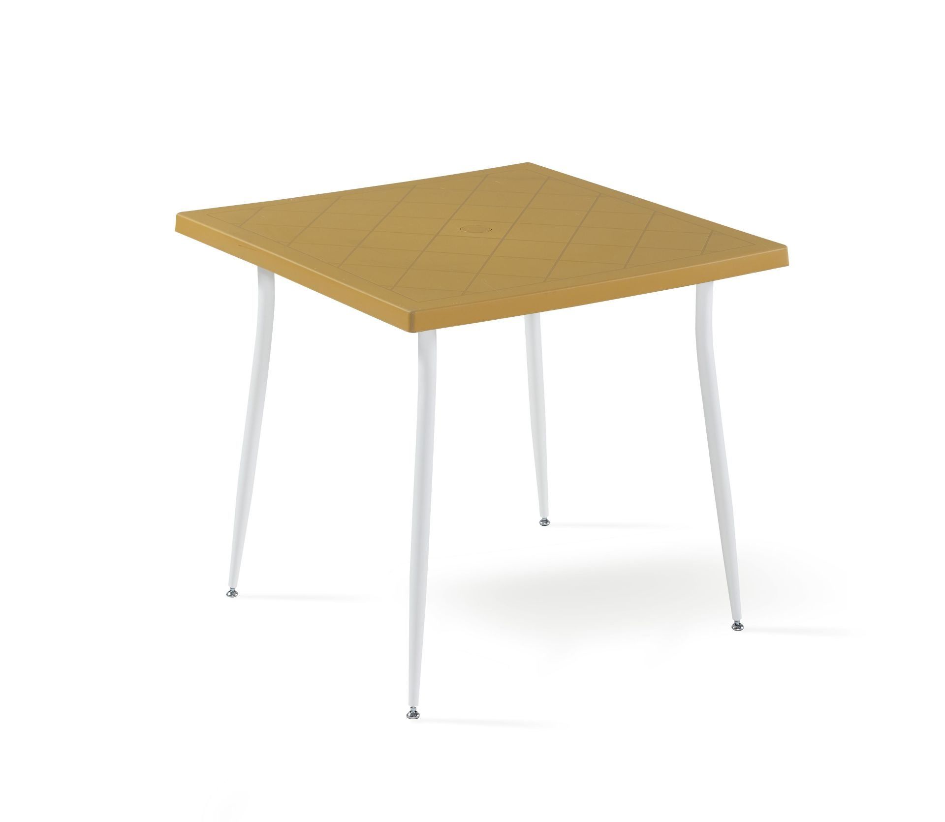 Hardal 80x80 cm Dış Mekan Bahçe Masası Çok Renkli ve Dayanıklı Tasarım Bahçe Otel Restoran Kafe Mutfak Balkon Veranda ve Teras için Uygun  İç ve Dış Mekan Kullanımına Özel Modeller