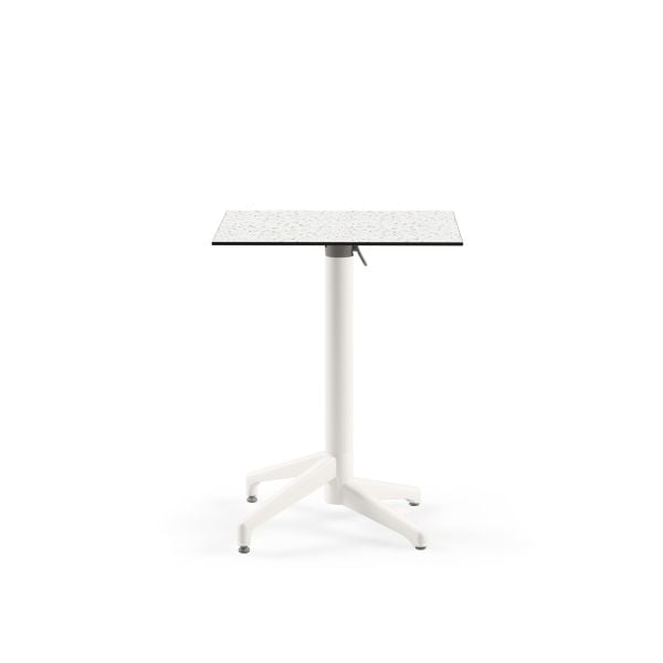 Terrazzo Mermer Compact Katlanabilir Cafe Masası 60x60