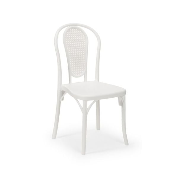 Beyaz 2 Kişilik Bahçe Masa Sandalye Takımı 70x70 Kare