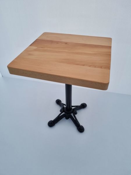 Kayın Kütük Cafe Masası 60x60