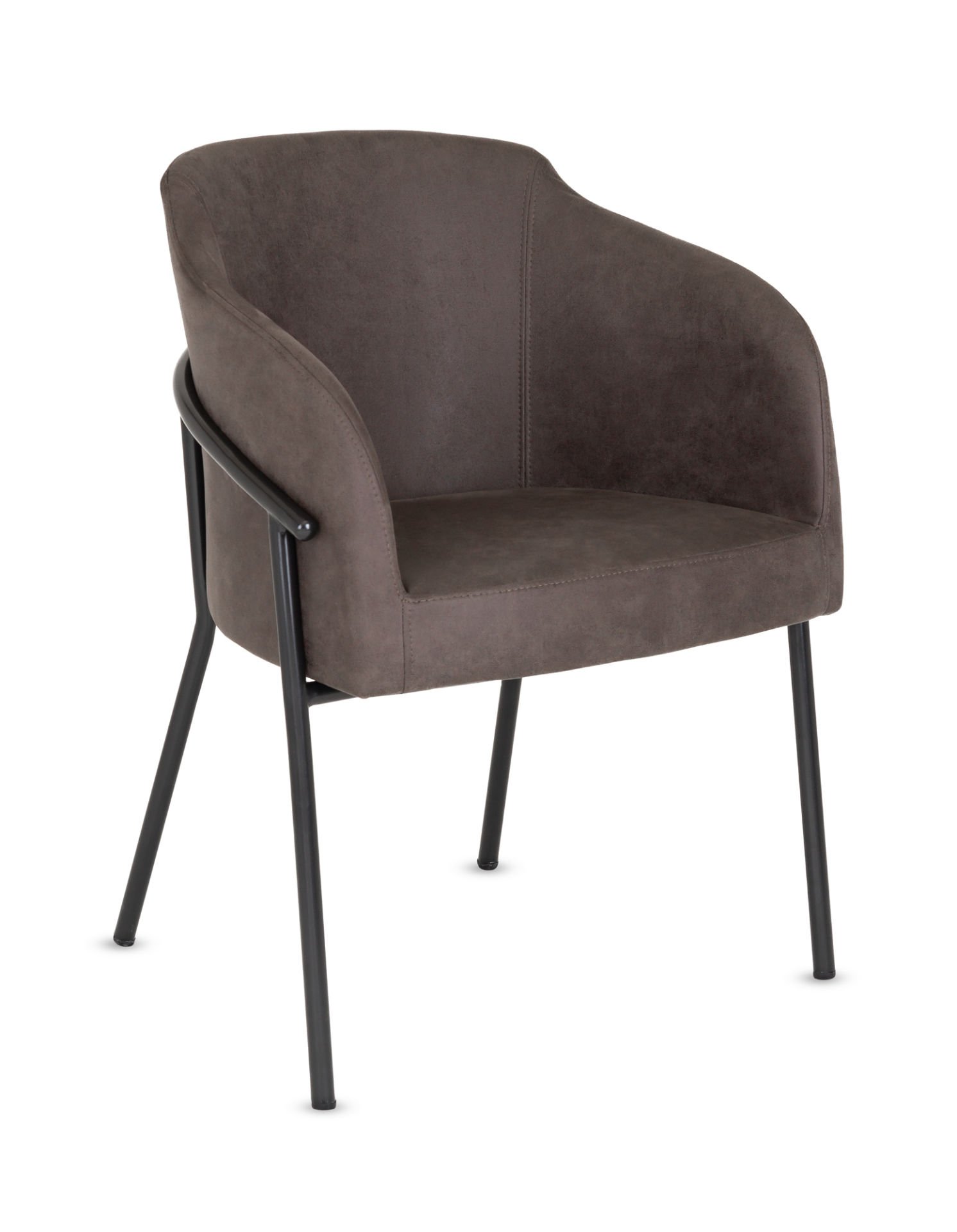 Poly Yeni Model Kumaş Siyah Metal Ayak Cafe Koltuğu - Ergonomik ve Şık Restoran, Kafe, Otel Sandalyesi, Mutfak ve Yemek Odası Koltuğu