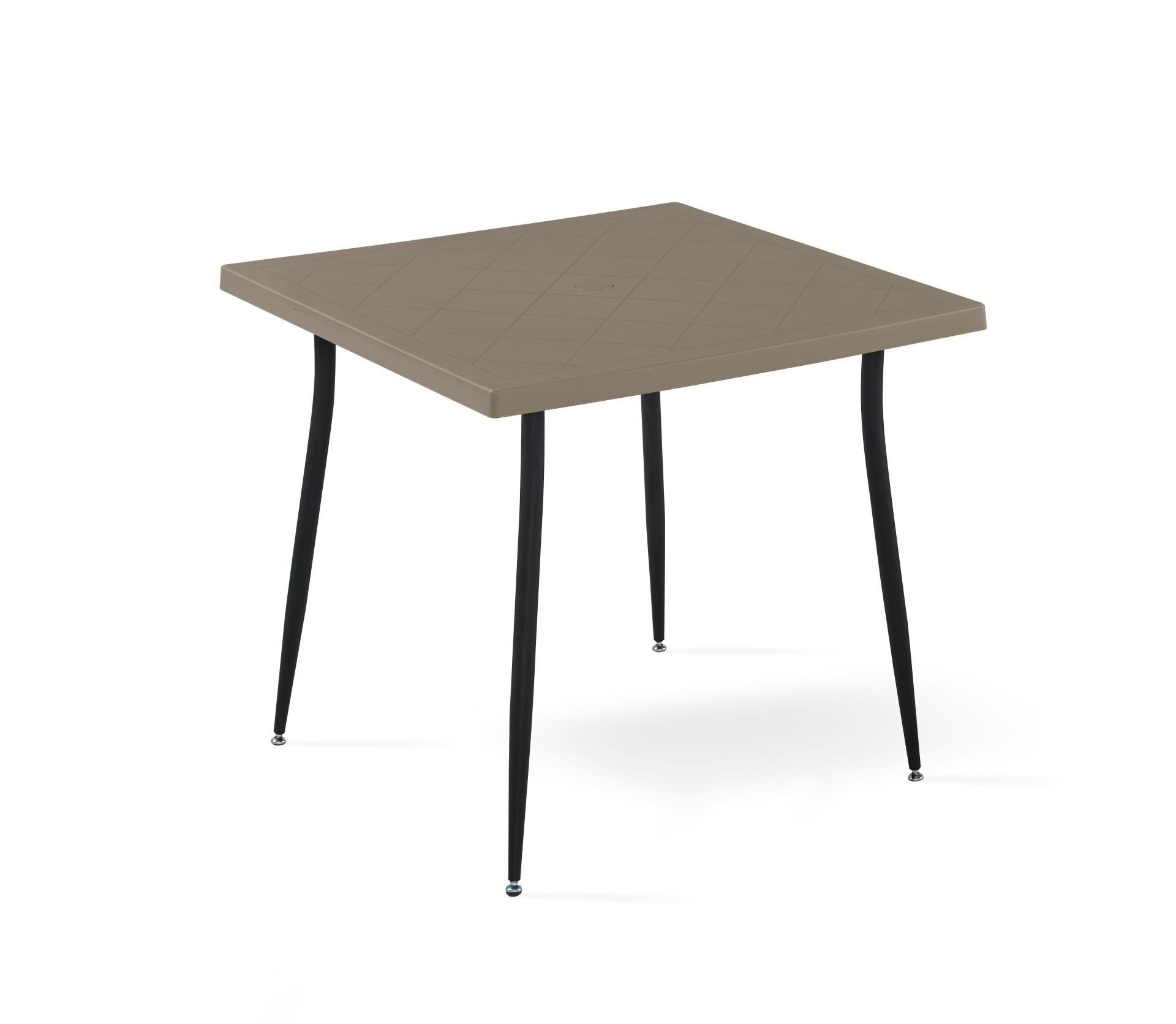 Kum Beji Üst Tabla Metal Siyah Ayak Bahçe Masası İç ve Dış Mekan Kullanımı İçin Şık Çözüm