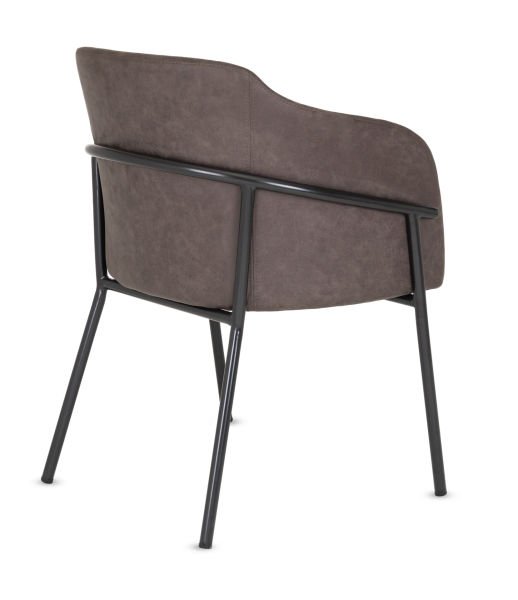 Poly Yeni Model Kumaş Siyah Metal Ayak Cafe Koltuğu - Ergonomik ve Şık Restoran, Kafe, Otel Sandalyesi, Mutfak ve Yemek Odası Koltuğu