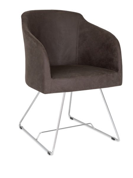 Poly Kumaş Ofis Bekleme Koltuğu - Ergonomik, Metal Krom Ayaklı, Silinebilir Kumaş Döşemeli, Çok Amaçlı Misafir Sandalyesi | Ofis, Otel, Klinik, Kuaför, Kamu Kurumları İçin