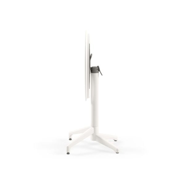 Beyaz 2 Kişilik Katlanabilir Bahçe Masa Sandalye Takımı 60cm