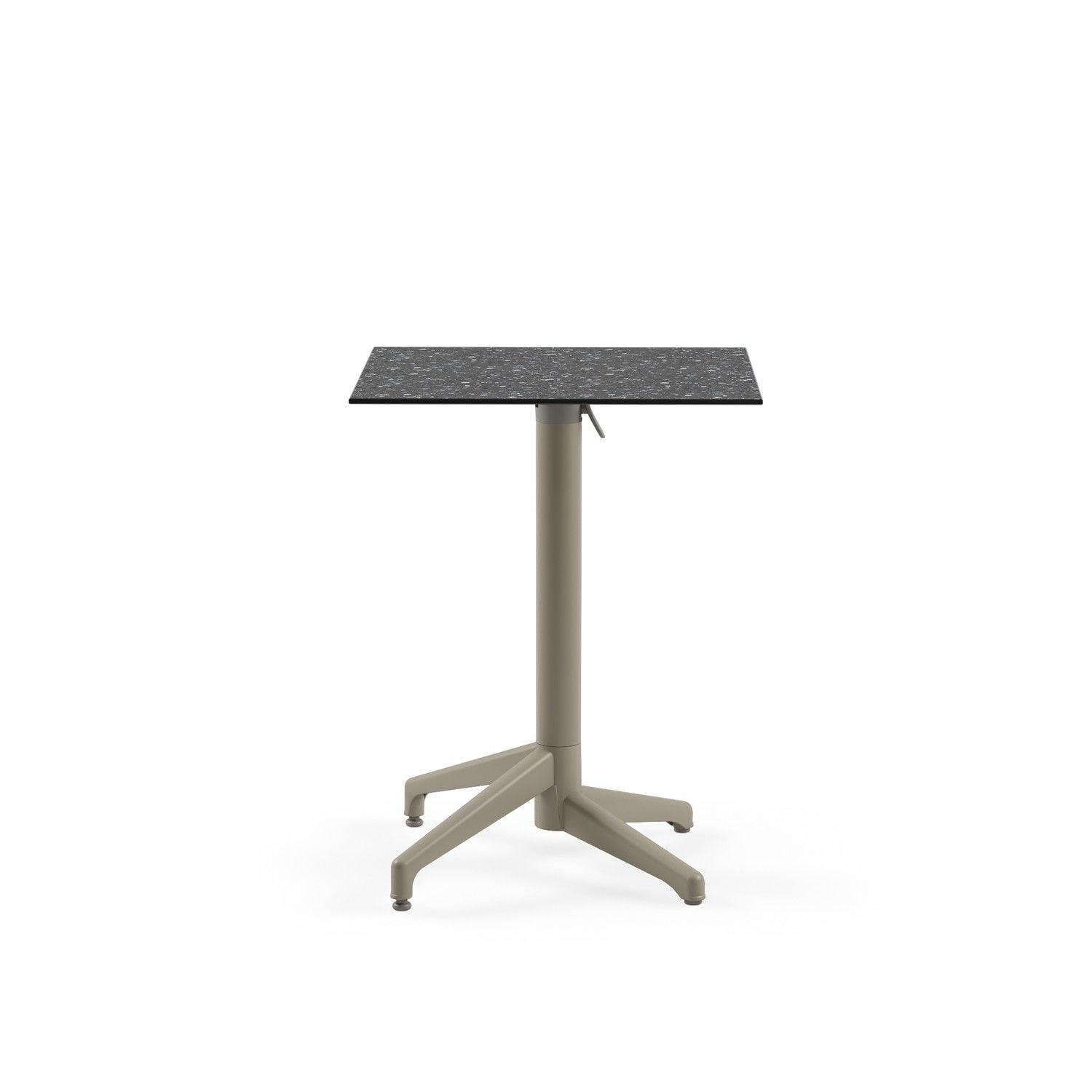 Siyah Terrazzo Compact Katlanabilir Mutfak Masası 60x60