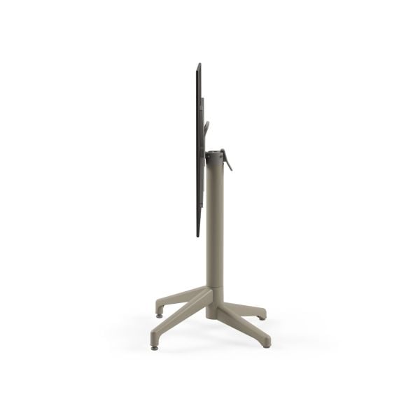 Siyah Mermer Compact Katlanır Bahçe Masası 60x60