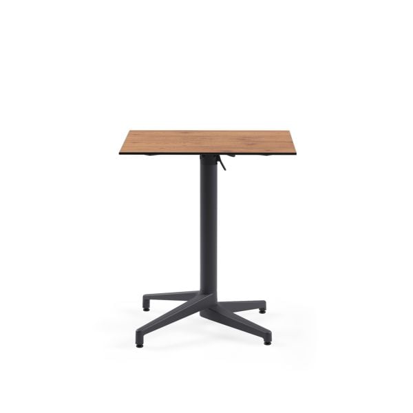 Novecento Ahşap Desenli Compact Katlanır Bahçe Masası 69x69