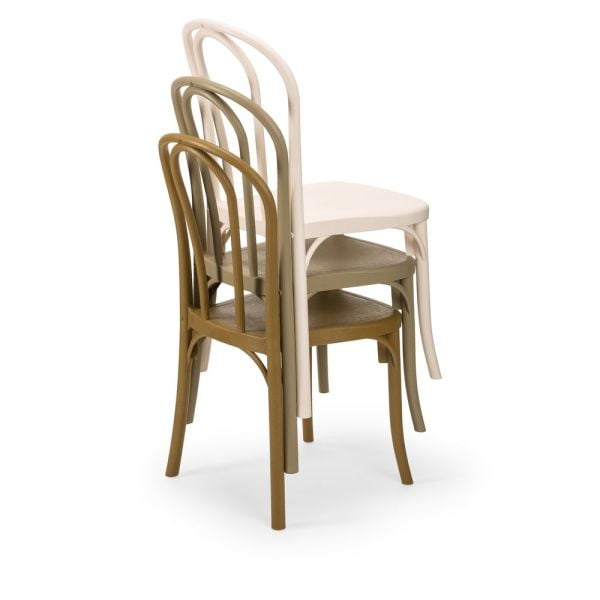 Bej 4 Kişilik Katlanır Bahçe Masa Sandalye Takımı 80x80 cm